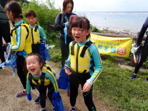 自然体験ジョン万パーク 天然水族感 親戚家族