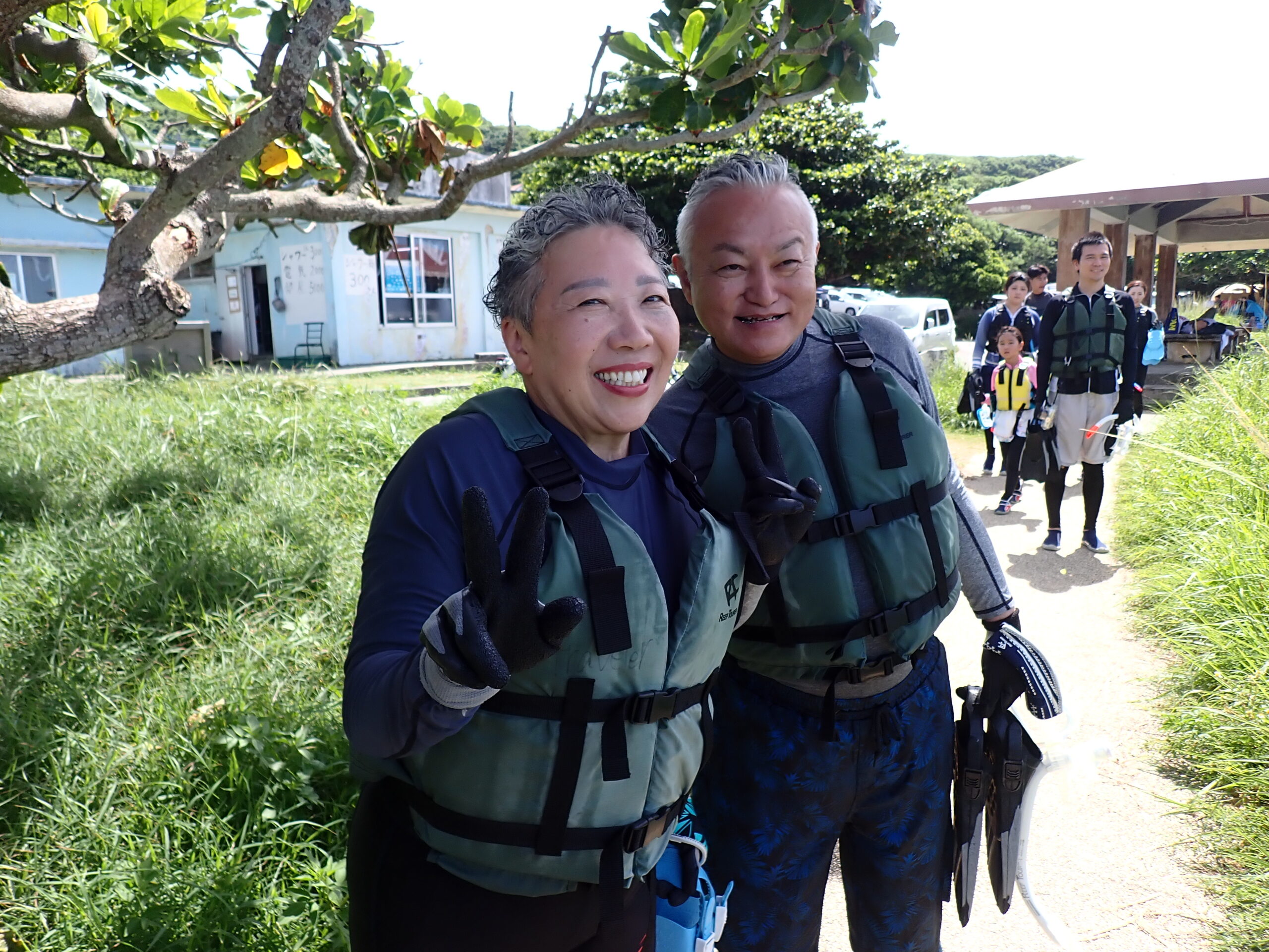 自然体験ジョン万パーク 天然水族感 60代ご夫婦、有名なお方