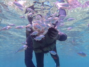 自然体験ジョン万パーク 天然水族感 60代ご夫婦、有名なお方