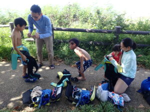 自然体験ジョン万パーク 天然水族感 5名家族