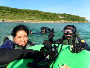 自然体験ジョン万パーク 天然水族感 外国人