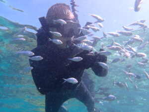 自然体験ジョン万パーク 天然水族感 友達