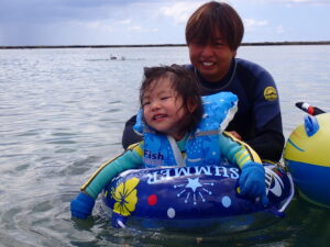 自然体験ジョン万パーク 天然水族感 2歳・7歳、4名家族