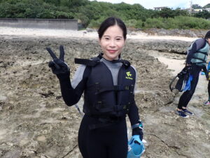 自然体験ジョン万パーク 天然水族感 自然体験シュノーケリング 30代 1人沖縄旅行