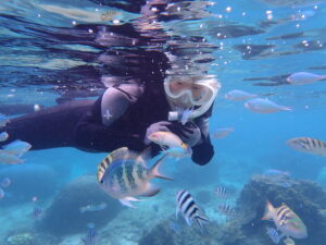 自然体験ジョン万パーク 天然水族感 自然体験シュノーケリング 30代 1人沖縄旅行