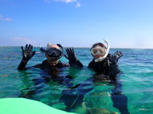 自然体験ジョン万パーク 天然水族感 自然体験シュノーケリング 結婚記念日