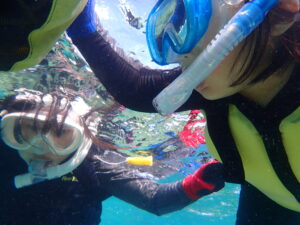 自然体験ジョン万パーク 天然水族感 自然体験シュノーケリング 家族 6歳