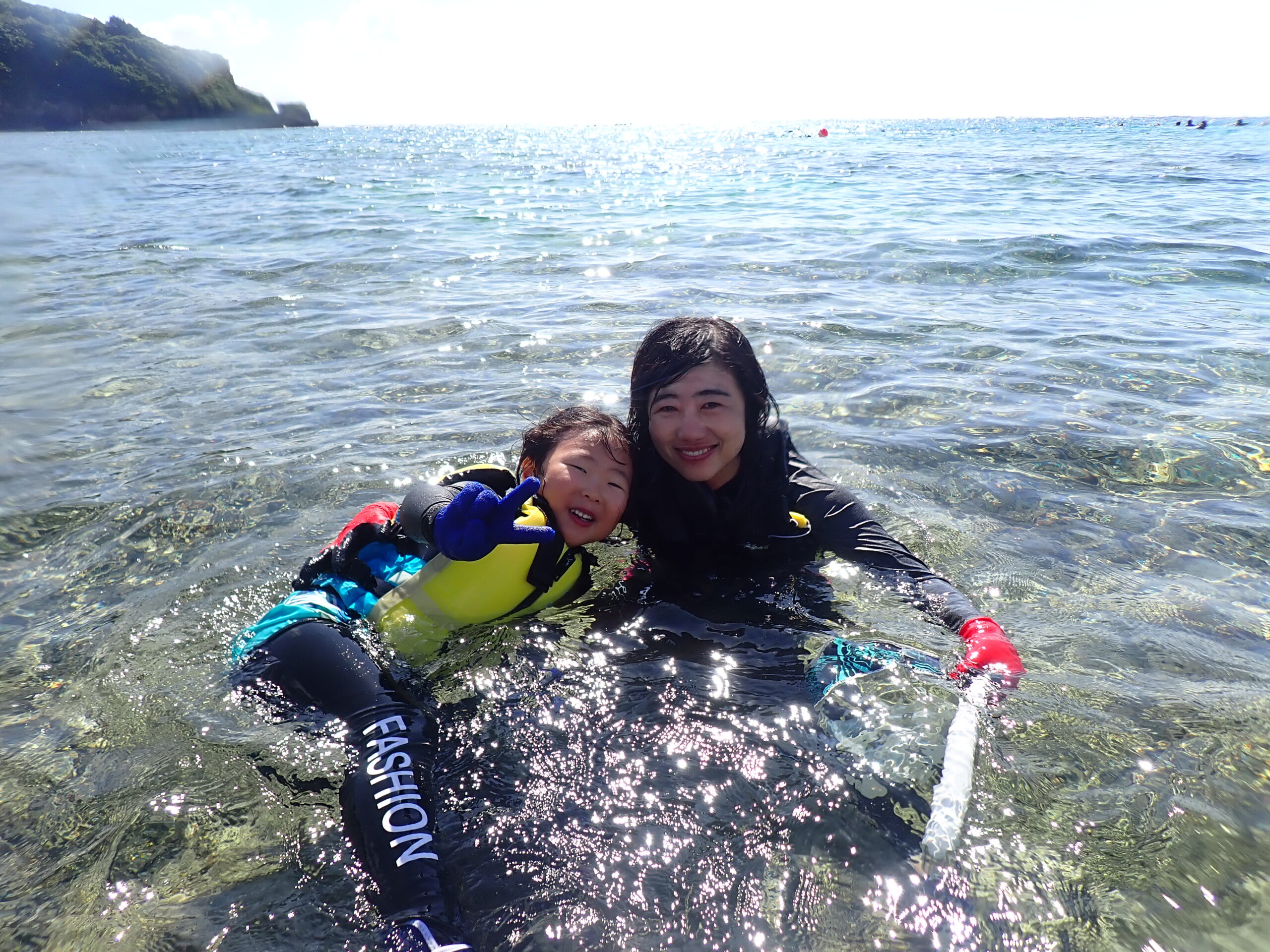自然体験ジョン万パーク 天然水族感 自然体験シュノーケリング 家族 6歳