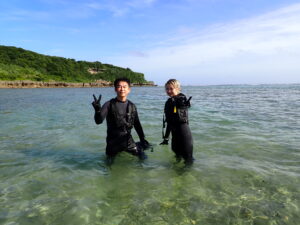 自然体験ジョン万パーク 天然水族感 自然体験シュノーケリング 親子