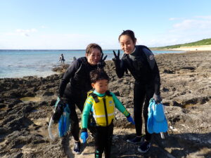 自然体験ジョン万パーク 天然水族感 自然体験シュノーケリング 3世代旅行