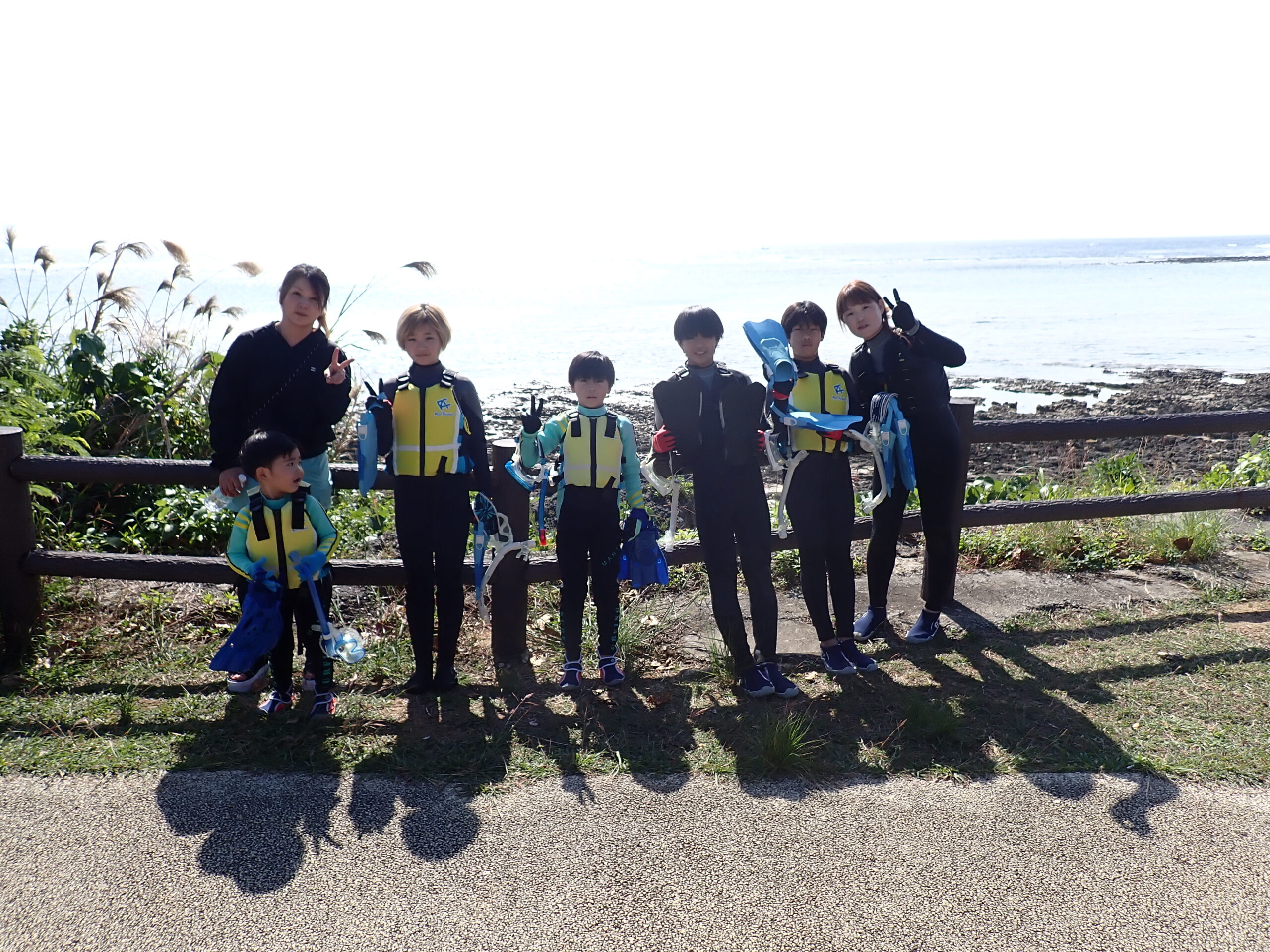 自然体験ジョン万パーク 天然水族感 自然体験シュノーケリング 家族旅行