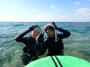 自然体験ジョン万パーク 天然水族感 自然体験シュノーケリング 友達 60代