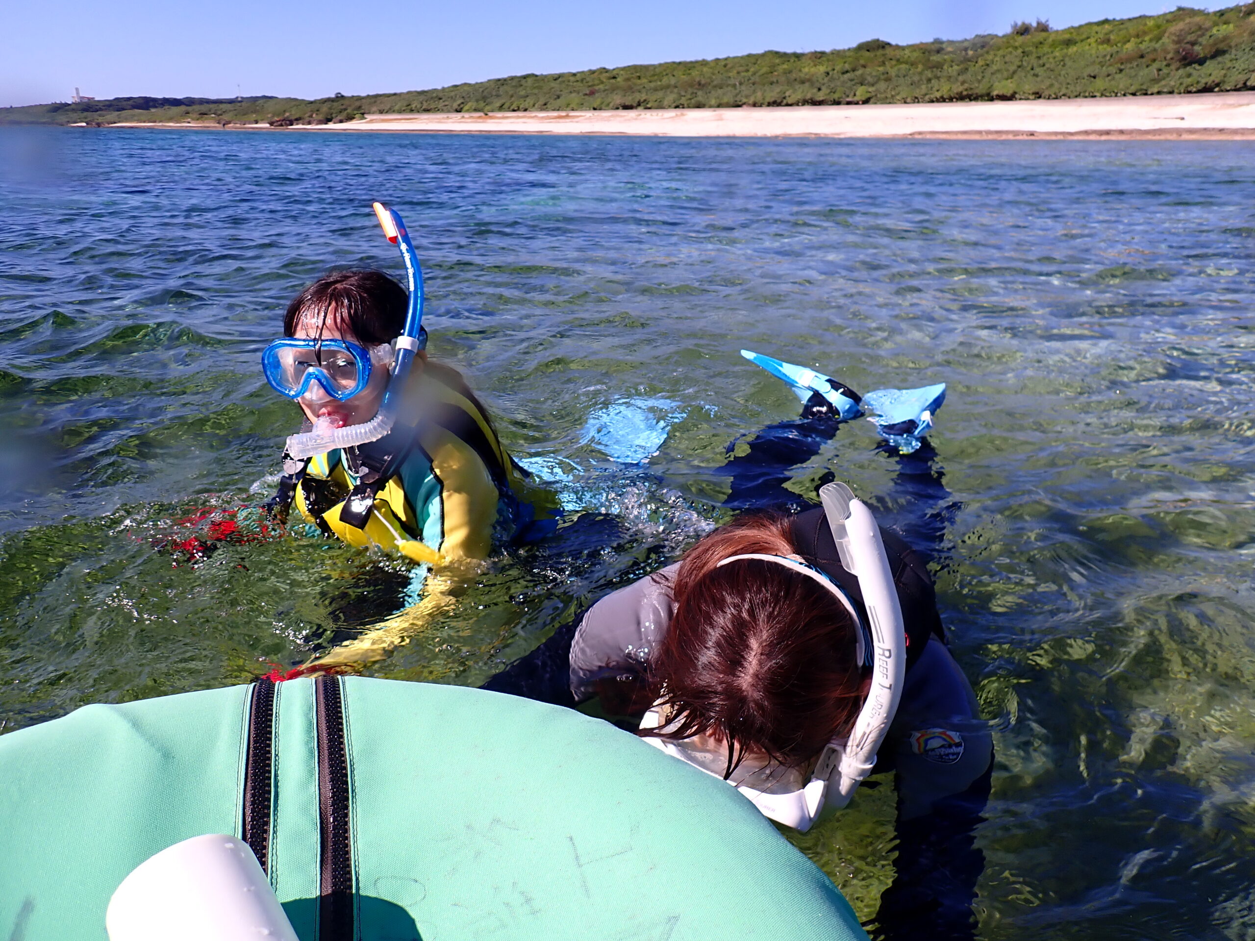自然体験ジョン万パーク 天然水族感 自然体験シュノーケリング 家族旅行 ウミガメ