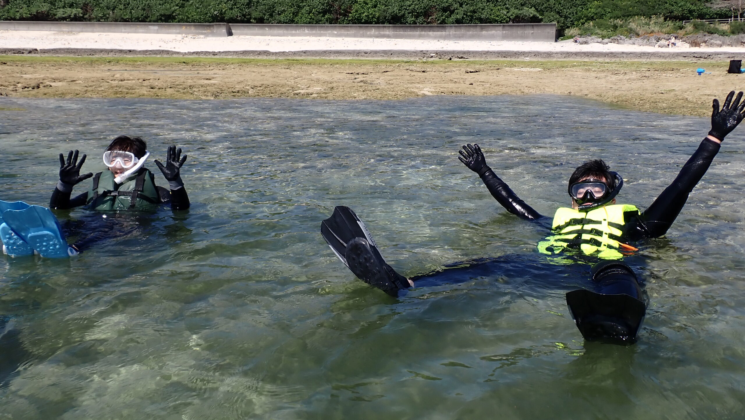 自然体験ジョン万パーク 天然水族感 自然体験シュノーケリング 卒業旅行 ウミガメ