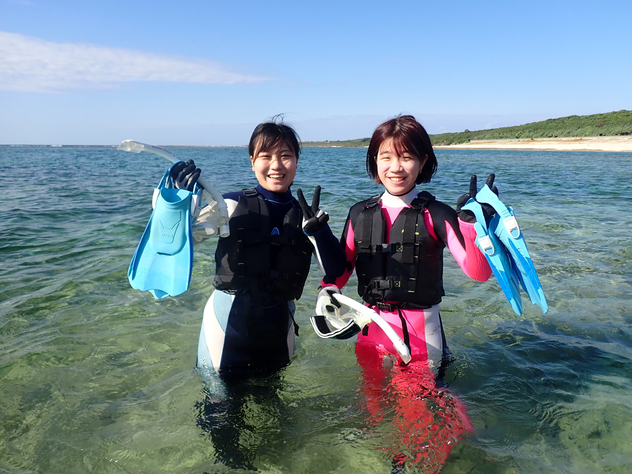 【自然体験ジョン万パーク 天然水族感】ウミガメ 学生 卒業旅行 自然体験シュノーケリング