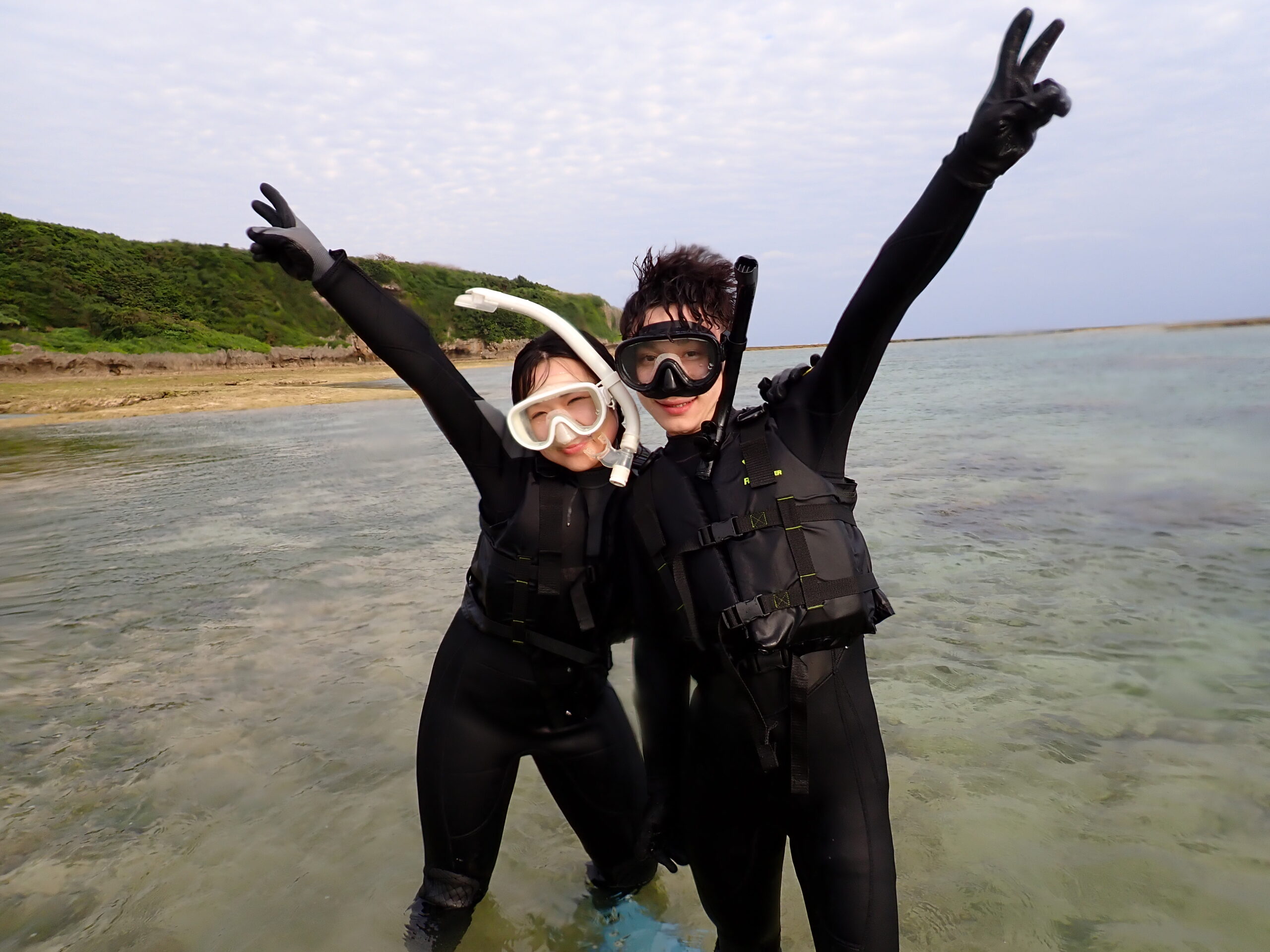 【自然体験ジョン万パーク 天然水族感】ウミガメ 学生 卒業旅行 自然体験シュノーケリング