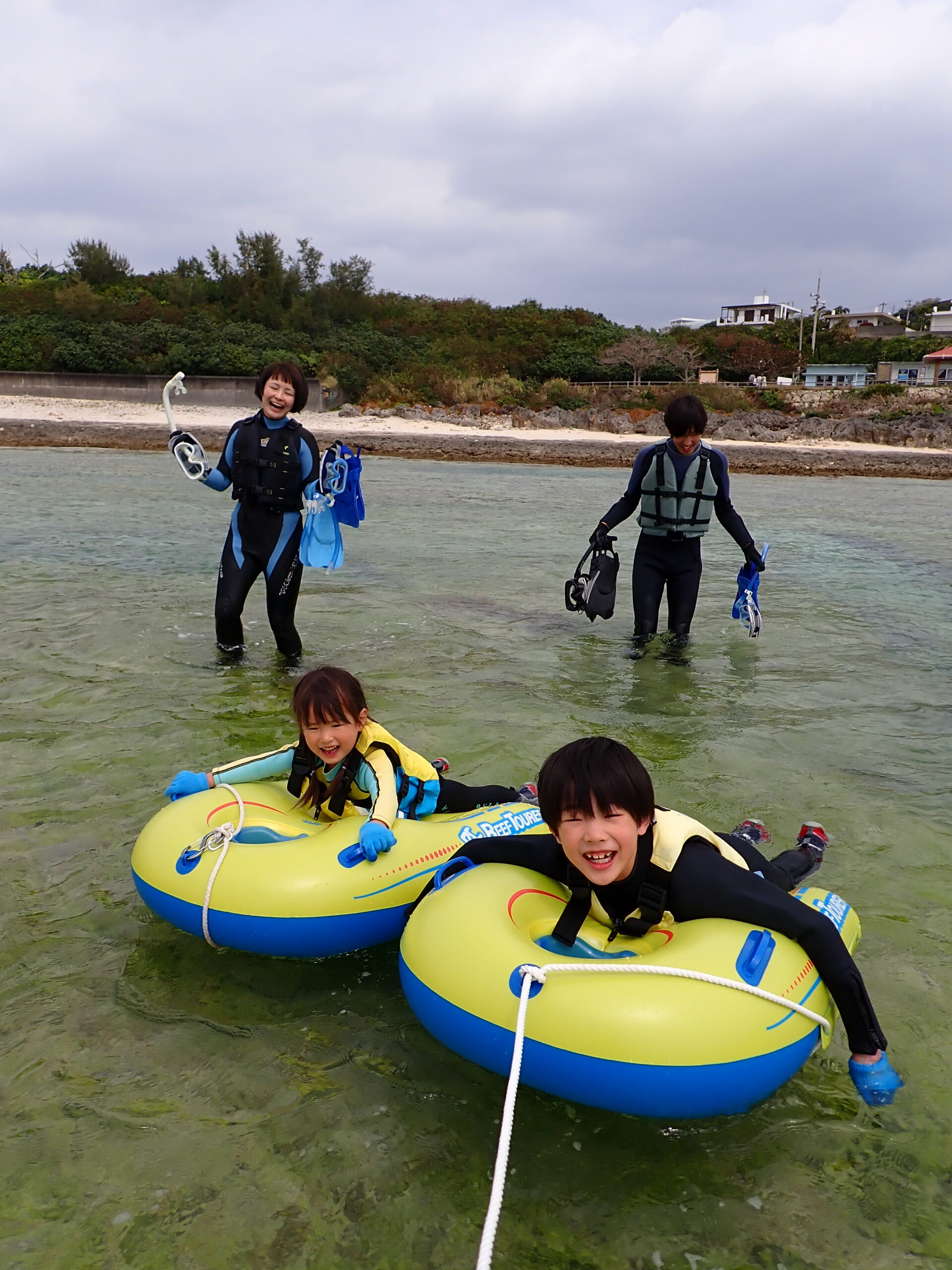 【自然体験ジョン万パーク 天然水族感】ウミガメ 自然体験シュノーケリング 沖縄旅行 家族旅行 初心者