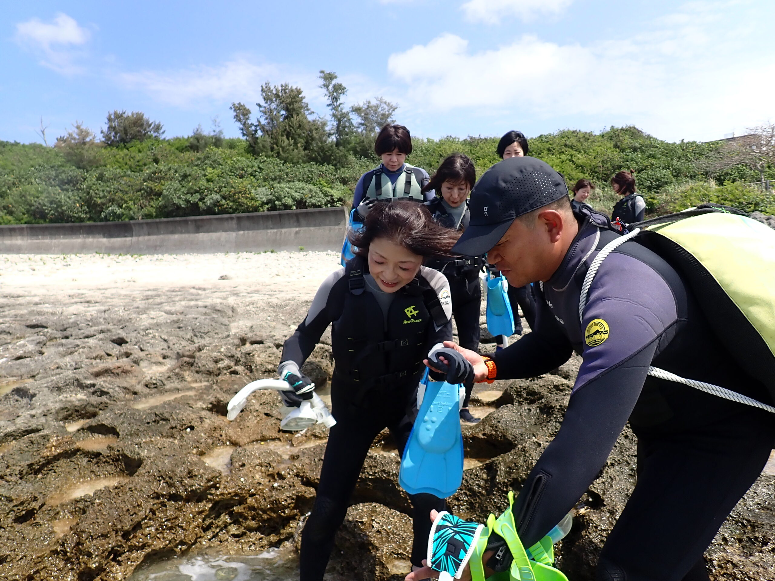 【自然体験ジョン万パーク 天然水族感】ウミガメ 自然体験シュノーケリング 沖縄旅行 家族旅行 初心者