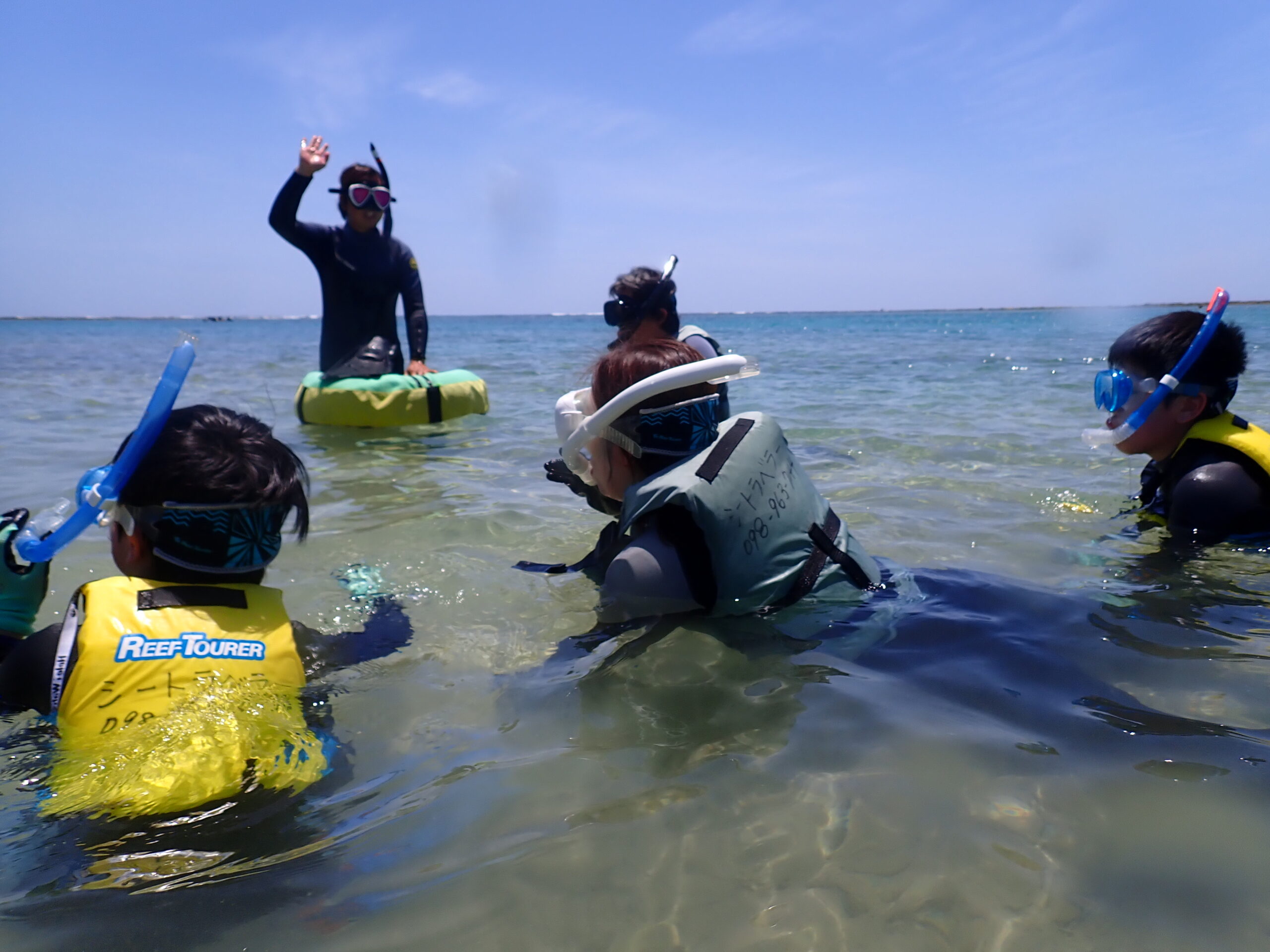 【自然体験ジョン万パーク 天然水族感】ウミガメ 自然体験シュノーケリング 沖縄旅行 家族旅行 初心者