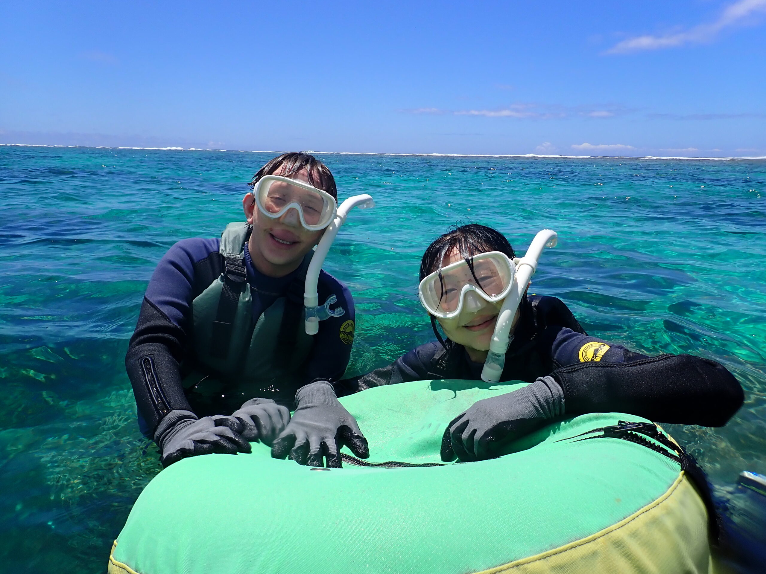 【自然体験ジョン万パーク 天然水族感】ウミガメ 自然体験シュノーケリング 沖縄旅行 家族旅行 初心者