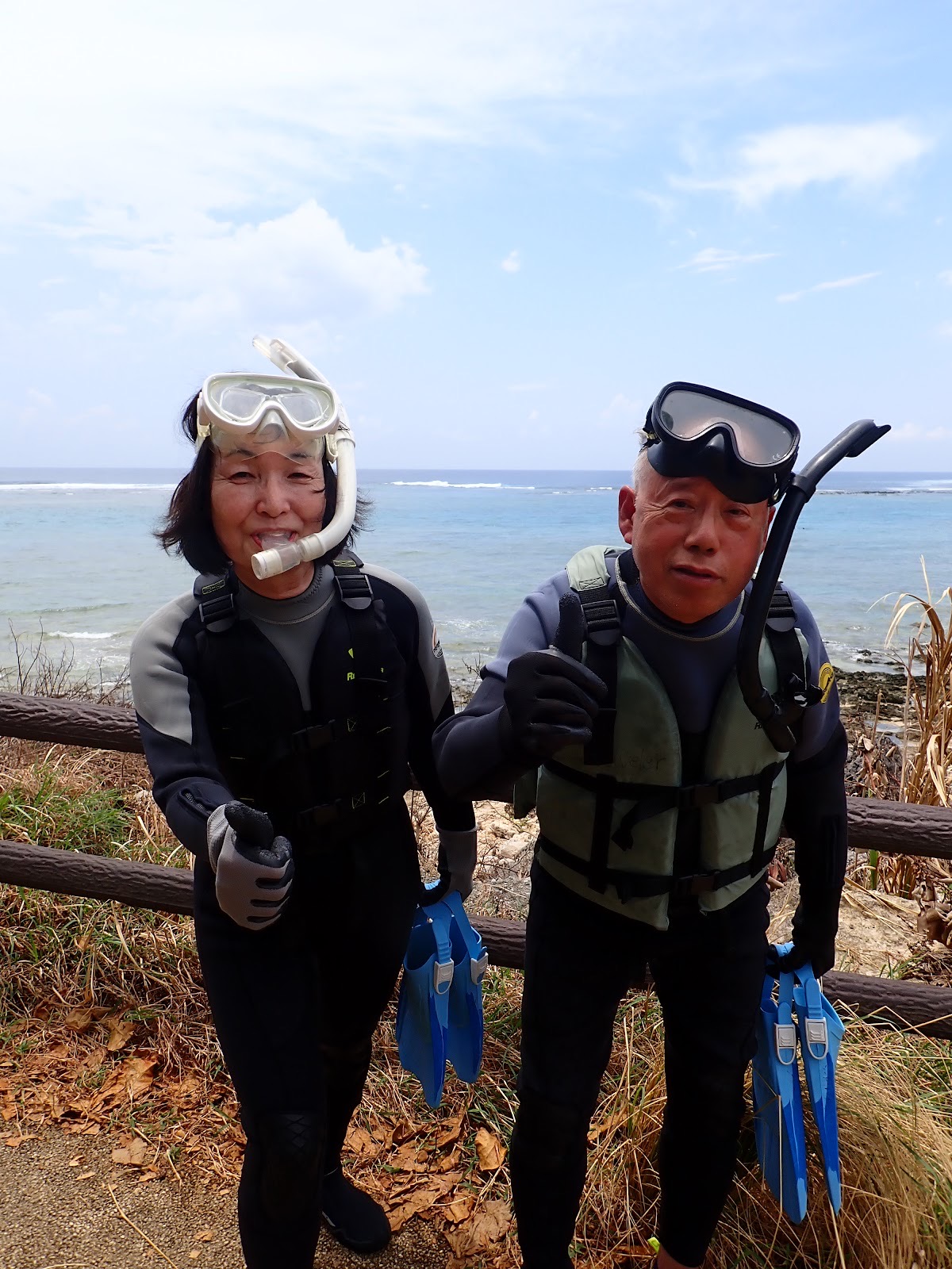 台風前の穏やかな大度海岸の様子