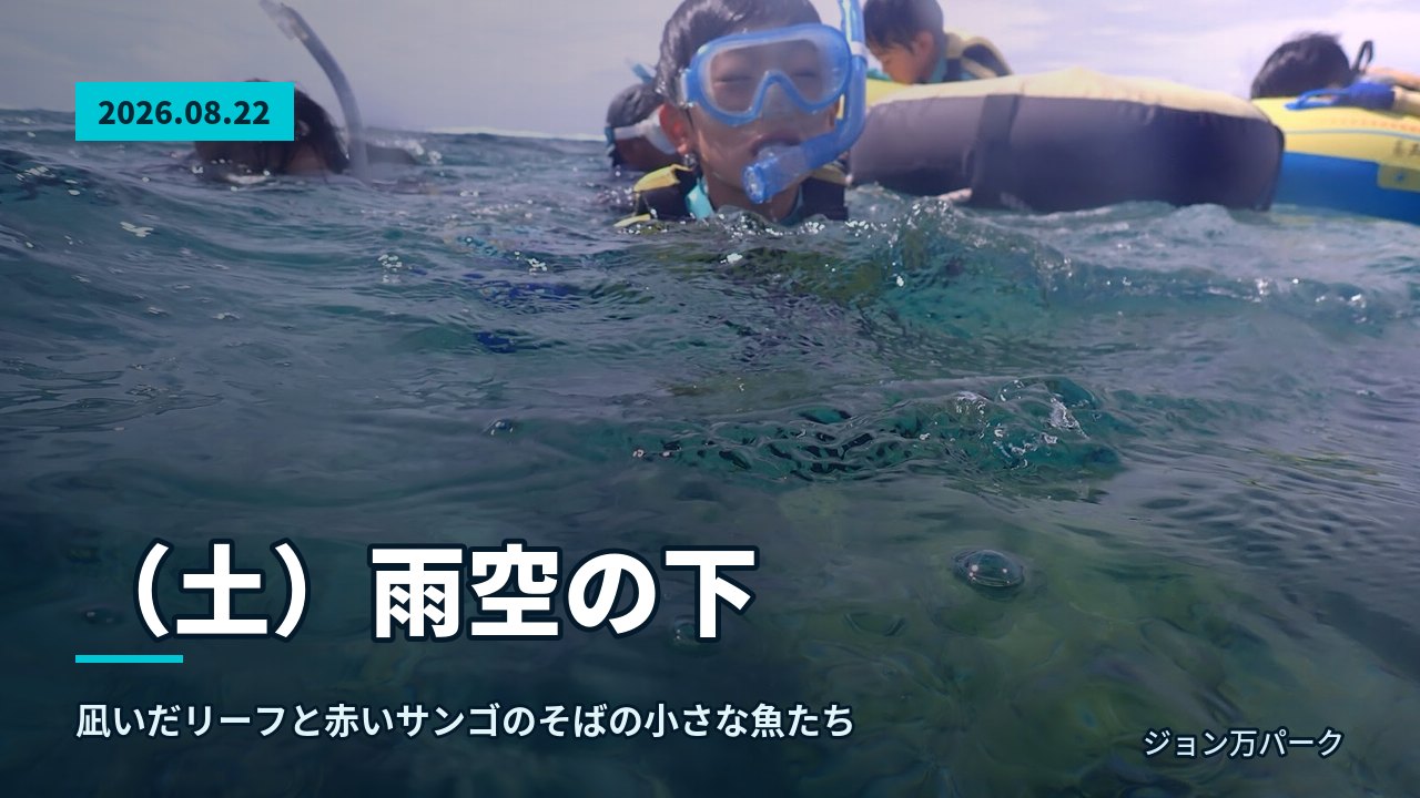 参加者が笑顔でピースをするビーチでの準備風景
