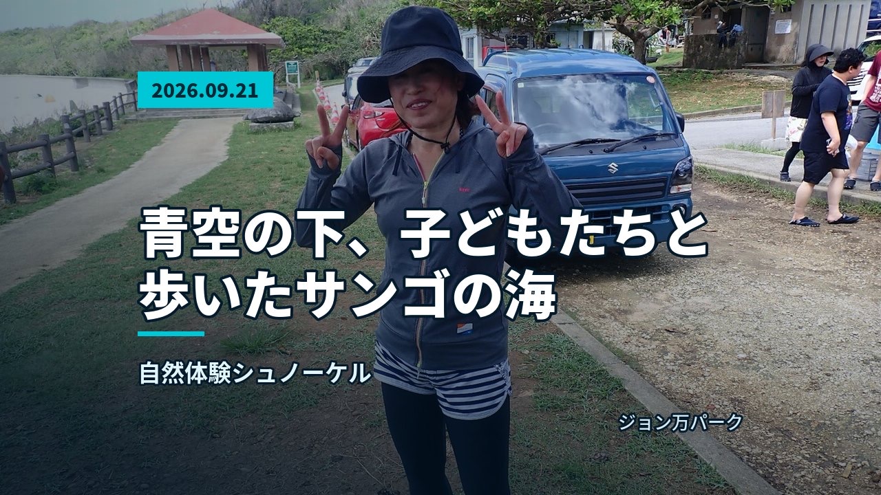 穏やかなビーチでピースサインをする女性